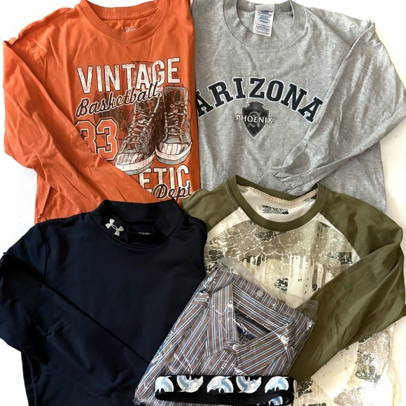 Under Armour Other - 6-item Set Under Armour Athletic Black Long Sleeve & Long Sleeve Tees & Belt